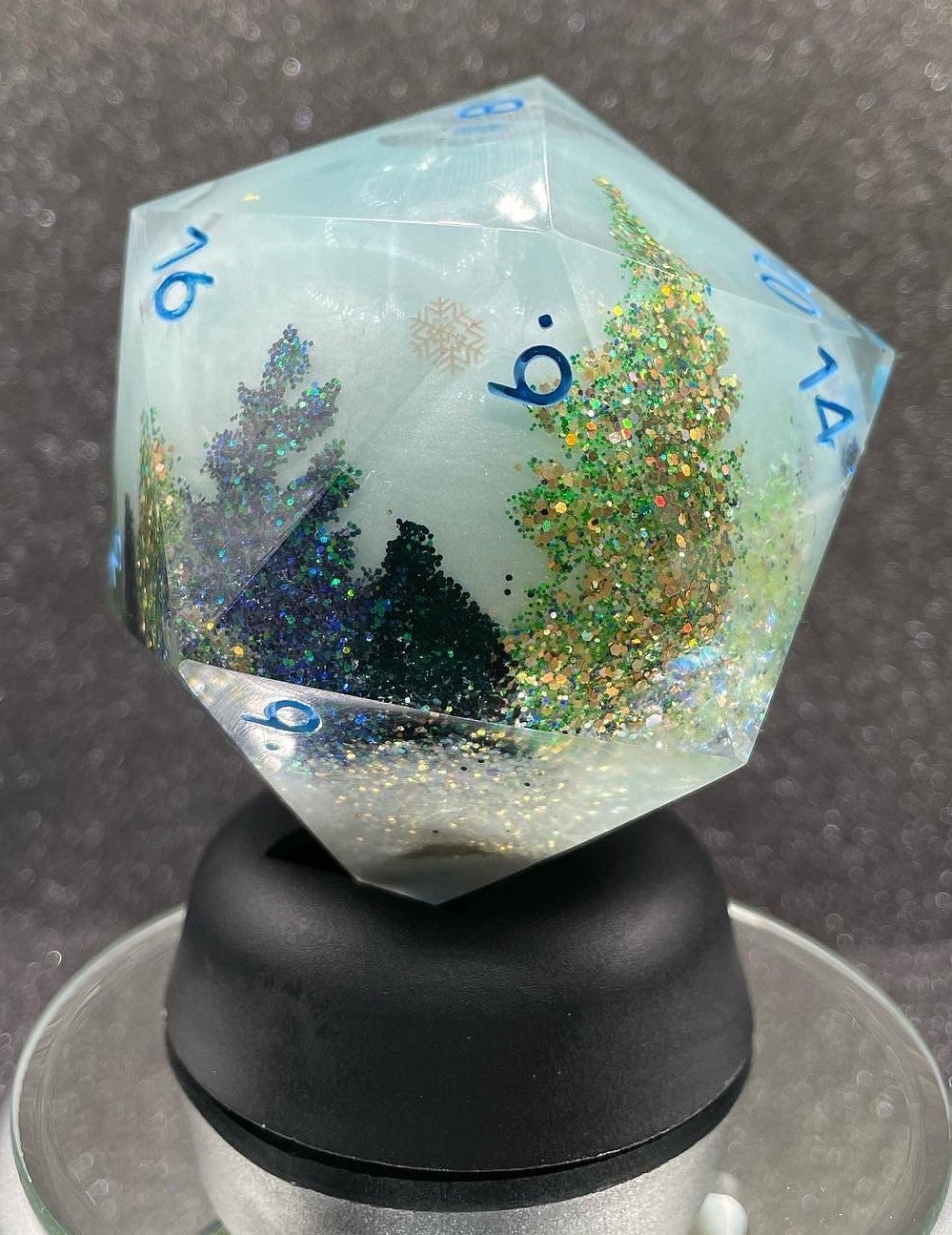Enchanted Forest Snow Globe Liquid Core Chonk