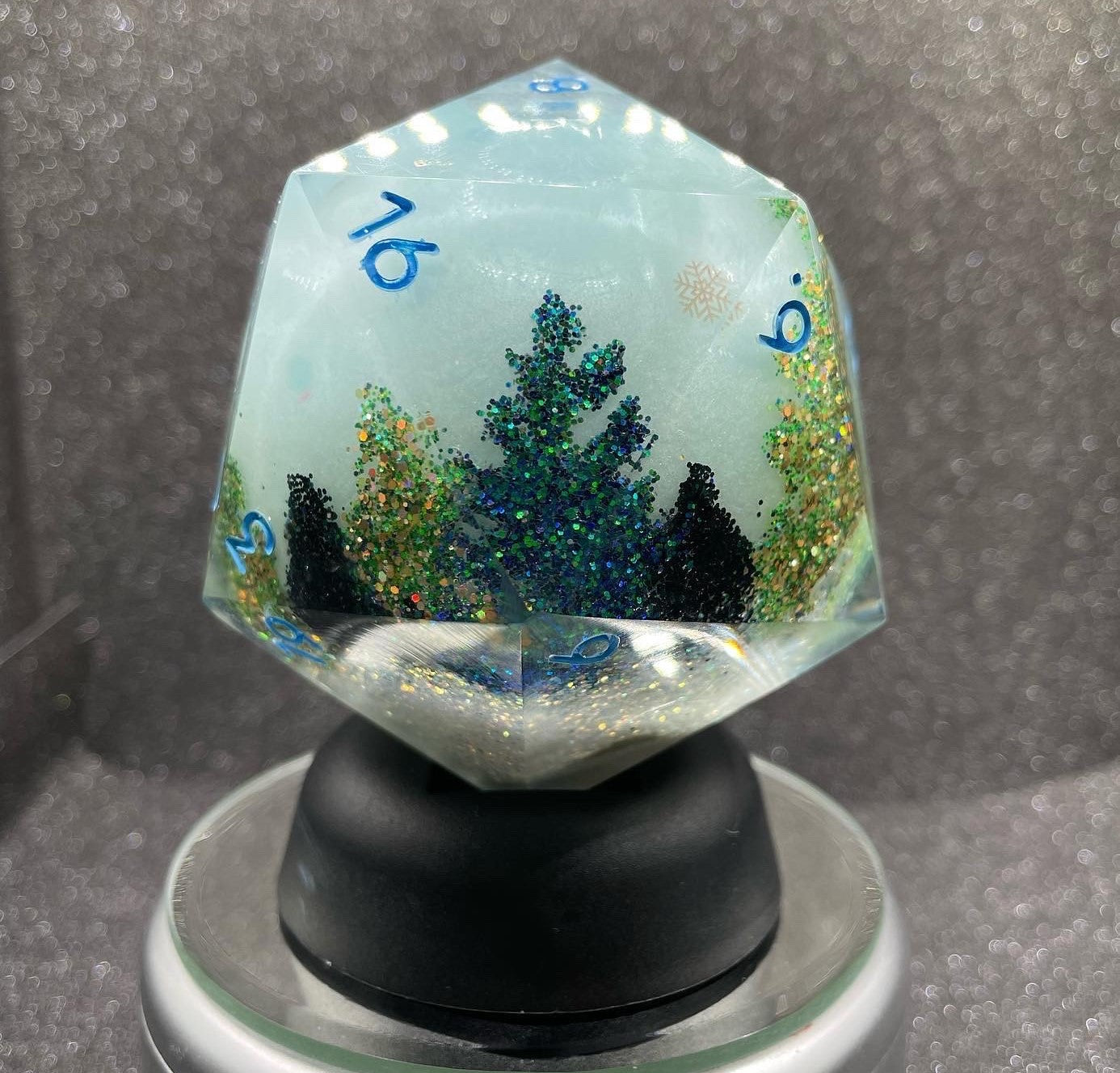 Enchanted Forest Snow Globe Liquid Core Chonk