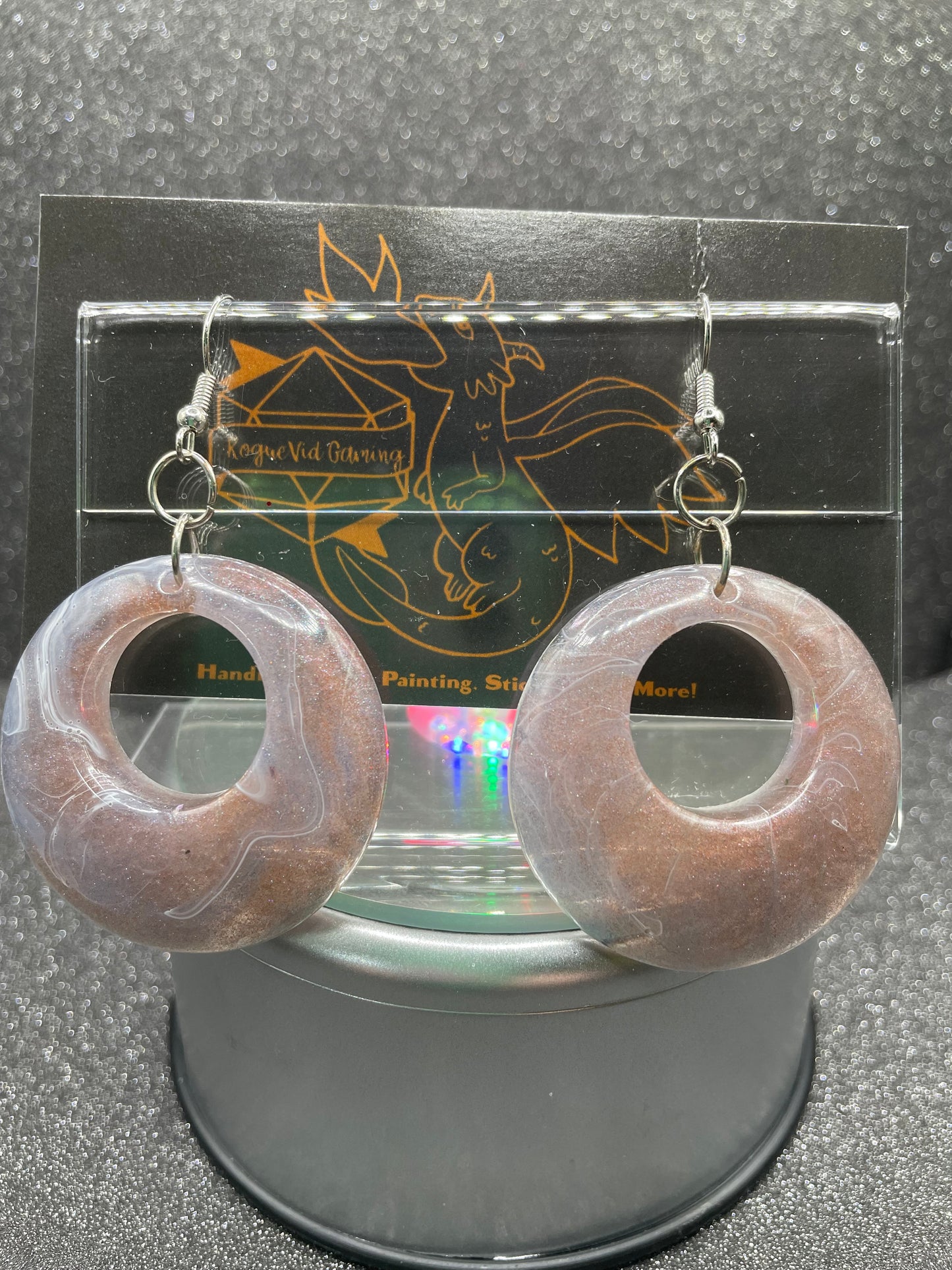 Hidden Gem Circle Earrings