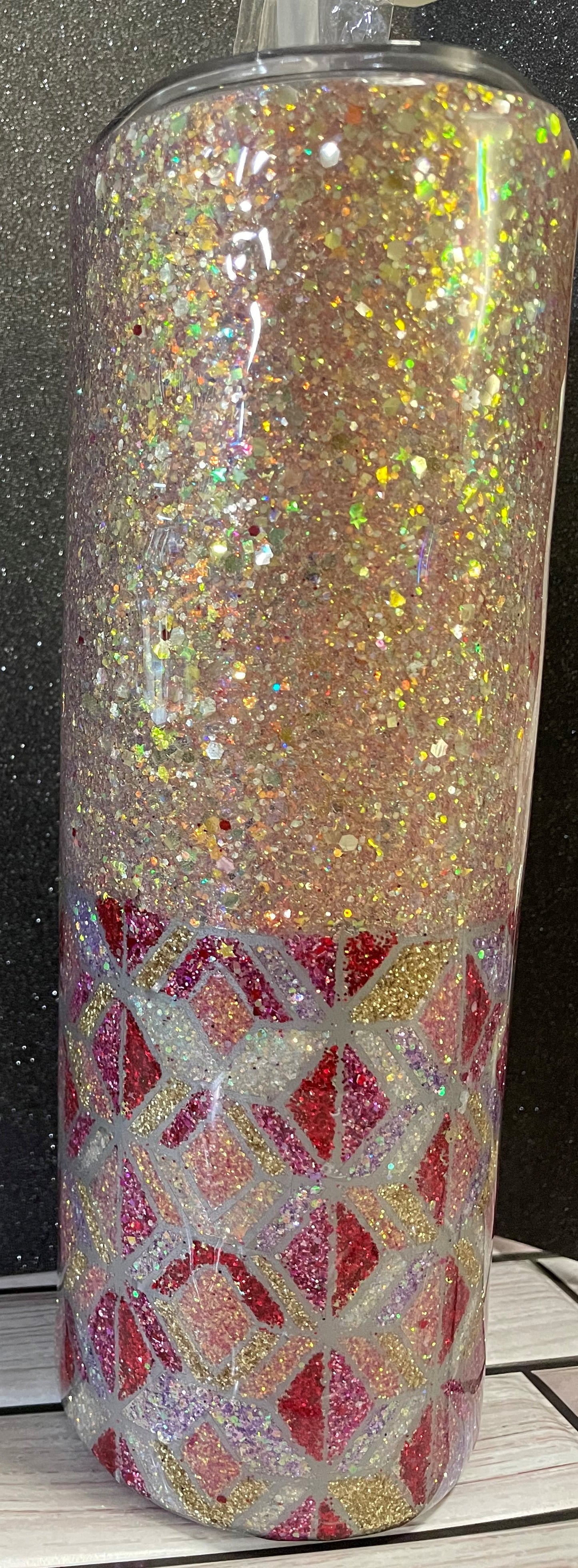 Hearts and Geometry 30 oz Skinny Tumbler